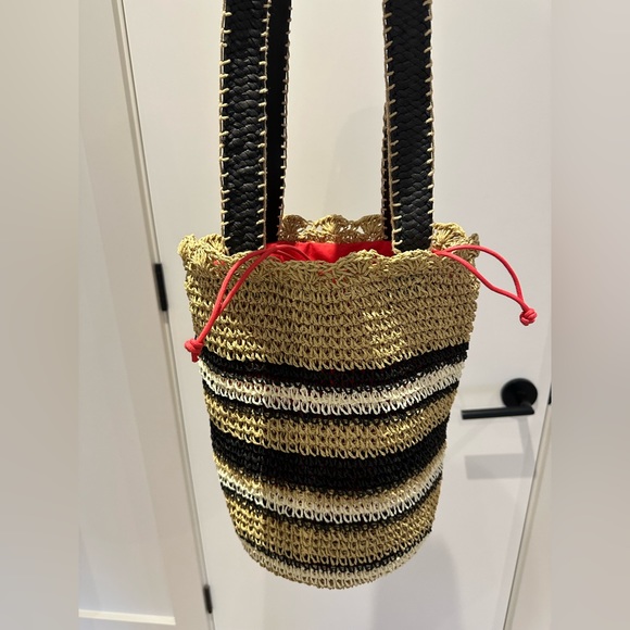 Max & Co BNWT raffia bucket  bag - Picture 7 of 11